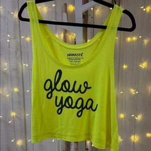 Glow Yoga Tank Top - Bright Yellow